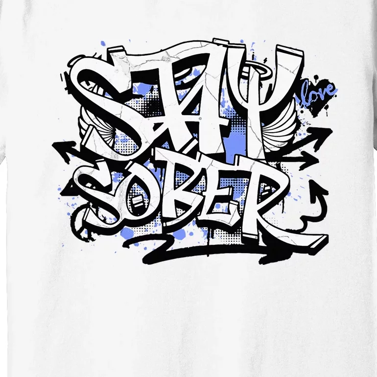 Stay Sober Blue Resolve Premium T-Shirt