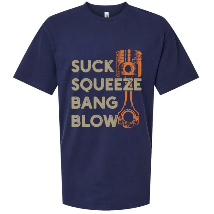 Suck Squeeze Bang Blow 4 Stroke Cycle Vintage Sueded Cloud Jersey T-Shirt