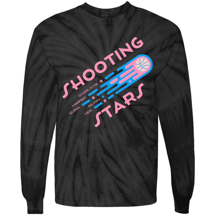 Shooting Stars Basketball Tie-Dye Long Sleeve Shirt