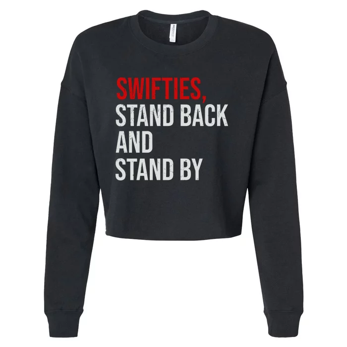 S.W.I.F.T.I.Es Stand Back And Stand By Cropped Pullover Crew