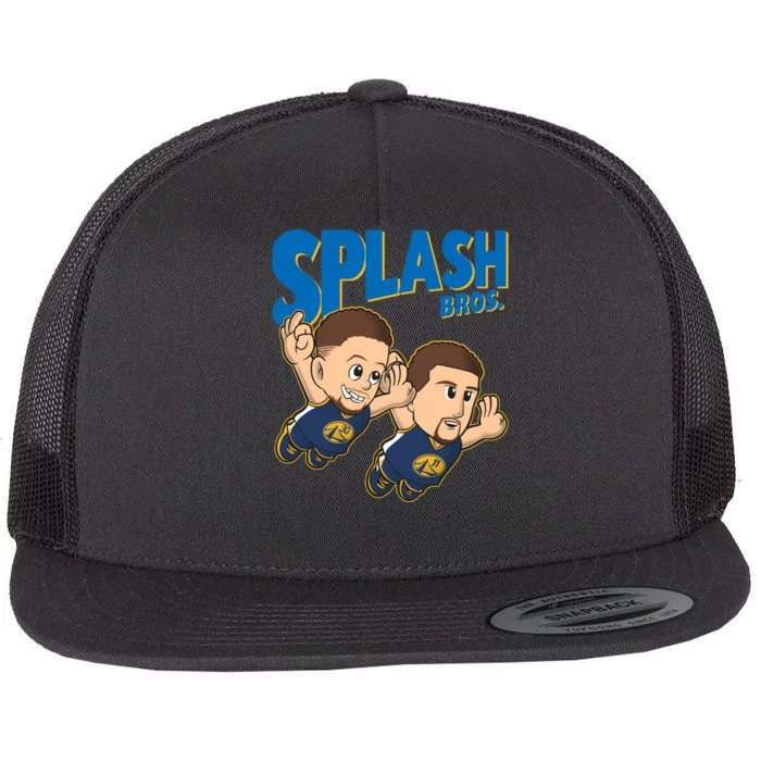 Super Splash Bros 3 Flat Bill Trucker Hat