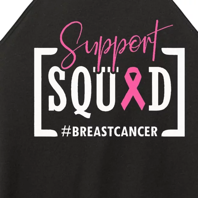 Support Squad Breast Cancer Awareness Warrior Pink Ribbon Women’s Perfect Tri Rocker Tank