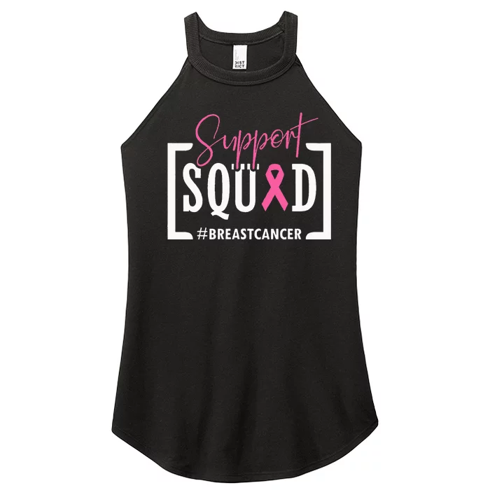 Support Squad Breast Cancer Awareness Warrior Pink Ribbon Women’s Perfect Tri Rocker Tank