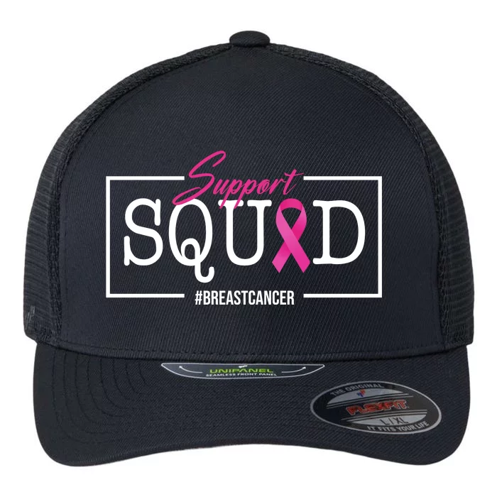 Support Squad Breast Cancer Flexfit Unipanel Trucker Cap