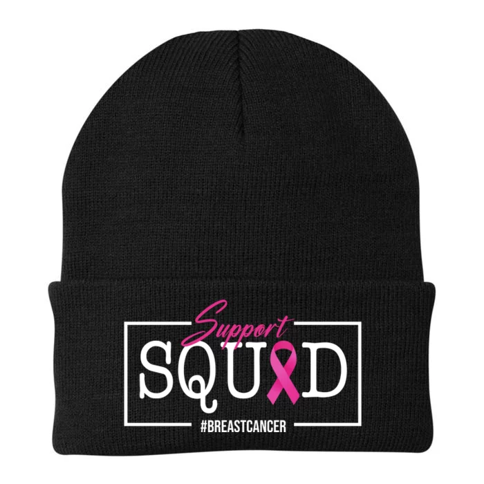 Support Squad Breast Cancer Knit Cap Winter Beanie