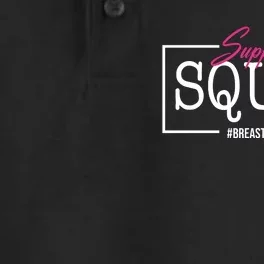 Support Squad Breast Cancer Dry Zone Grid Performance Polo