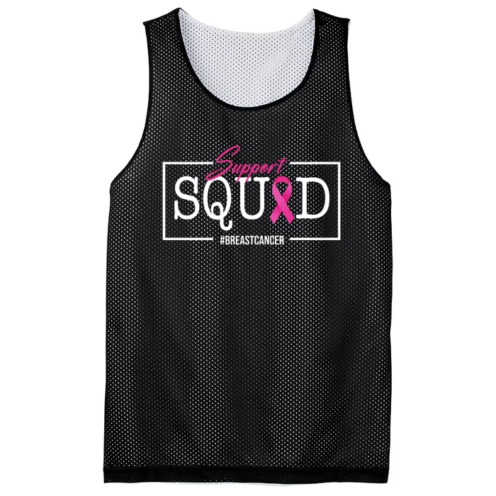 Support Squad Breast Cancer Mesh Reversible Basketball Jersey Tank