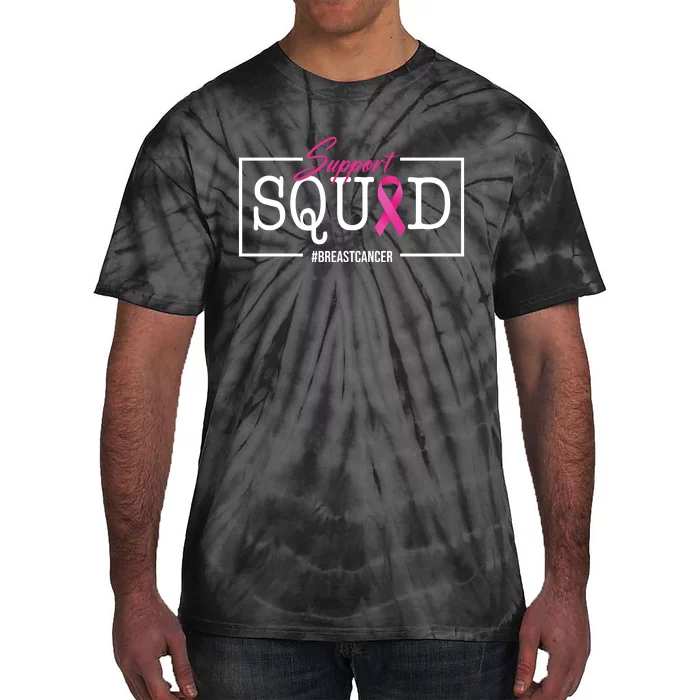 Support Squad Breast Cancer Tie-Dye T-Shirt