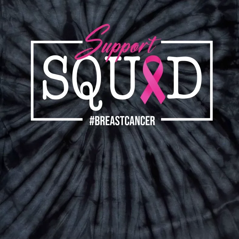 Support Squad Breast Cancer Tie-Dye T-Shirt