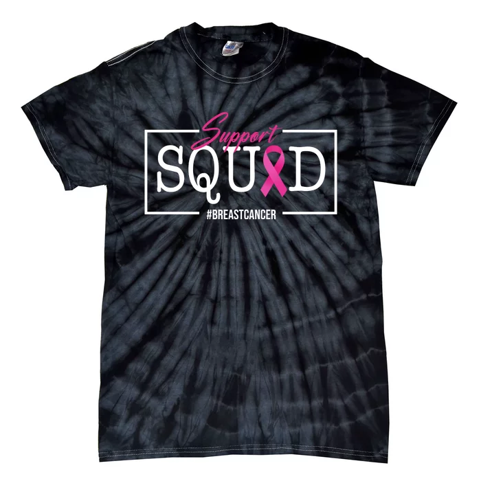 Support Squad Breast Cancer Tie-Dye T-Shirt