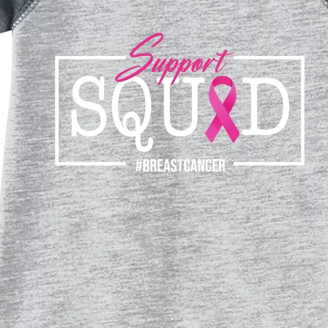 Support Squad Breast Cancer Infant Baby Jersey Bodysuit