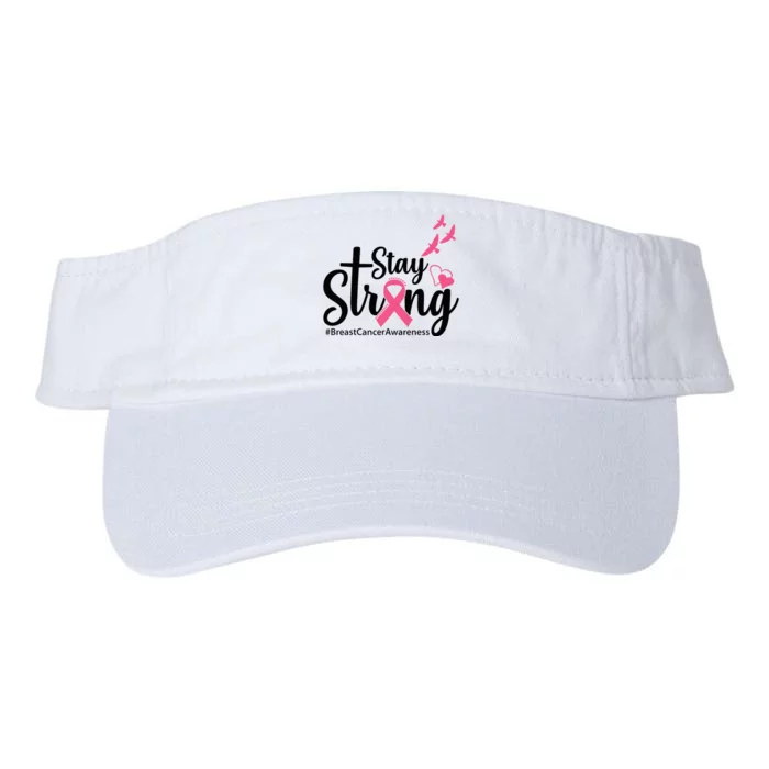 Stay Strong Breast Cancer Awareness Valucap Bio-Washed Visor