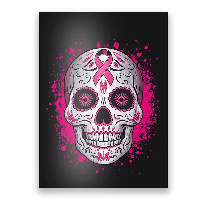 Sugar Skull Breast Cancer Awareness 2024 Poster