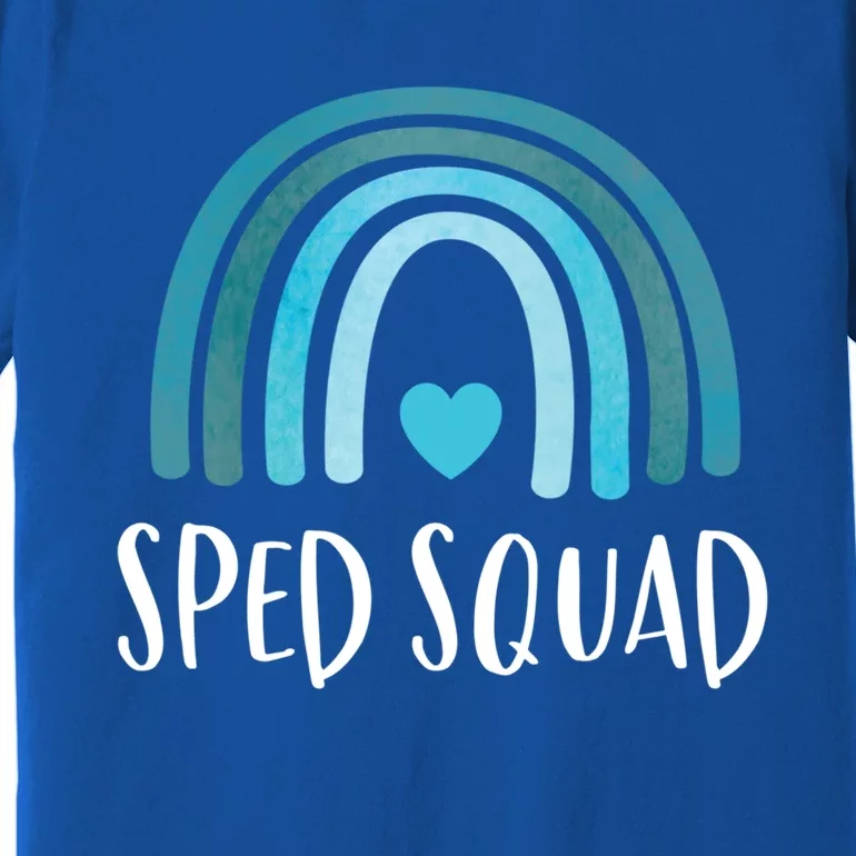 Sped Squad Boho Rainbow Teacher Special Education Funny Gift Premium T-Shirt