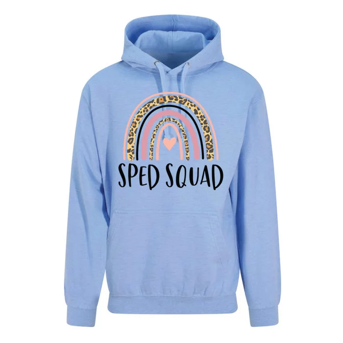 Sped Squad Boho Rainbow Teacher Special Education Cool Gift Unisex Surf Hoodie