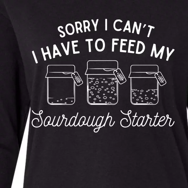 Sourdough Starter Bread Baking Womens Cotton Relaxed Long Sleeve T-Shirt