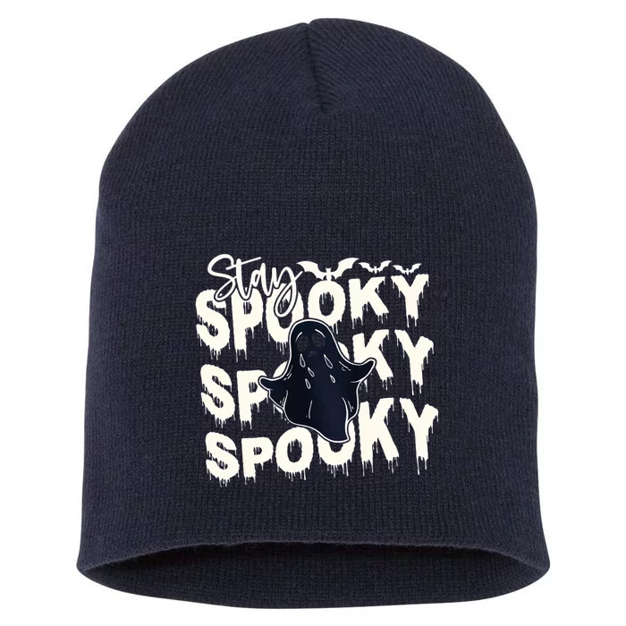 Stay Spooky Boo Cute Halloween Spooky Short Acrylic Beanie