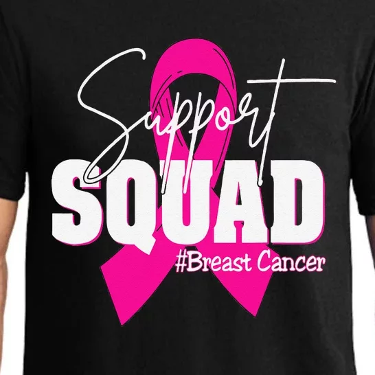 Support Squad Breast Cancer Awareness Pin.K Ribbon Pajama Set