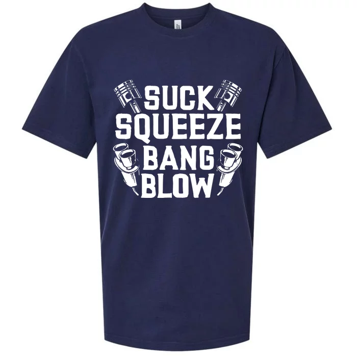 Suck Squeeze Bang Blow Funny Mechanic Sueded Cloud Jersey T-Shirt