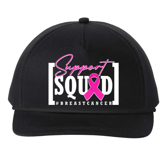 Support Squad #Breast Cancer Awareness Warrior Snapback Five-Panel Rope Hat