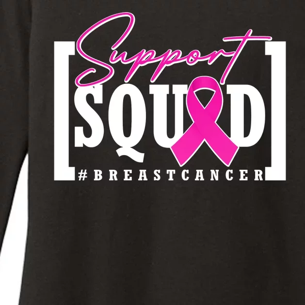 Support Squad #Breast Cancer Awareness Warrior Womens CVC Long Sleeve Shirt