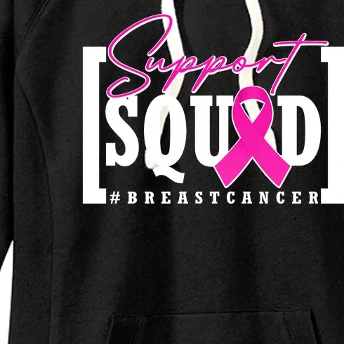 Support Squad #Breast Cancer Awareness Warrior Women's Fleece Hoodie