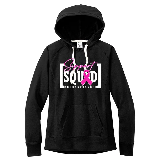 Support Squad #Breast Cancer Awareness Warrior Women's Fleece Hoodie