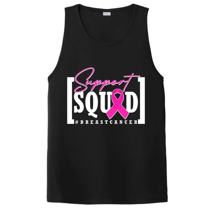 Support Squad #Breast Cancer Awareness Warrior Performance Tank