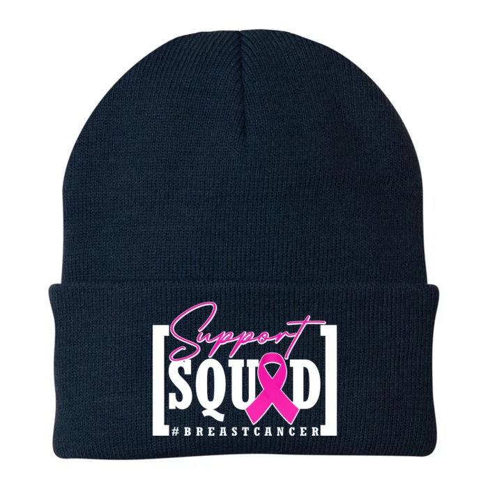 Support Squad #Breast Cancer Awareness Warrior Knit Cap Winter Beanie