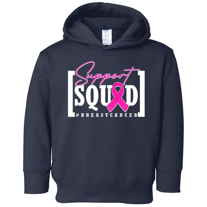 Support Squad #Breast Cancer Awareness Warrior Toddler Hoodie