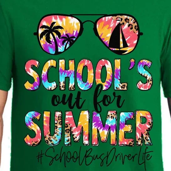 Summer School Bus Driver Day Out For Summer Tie Dye Pajama Set