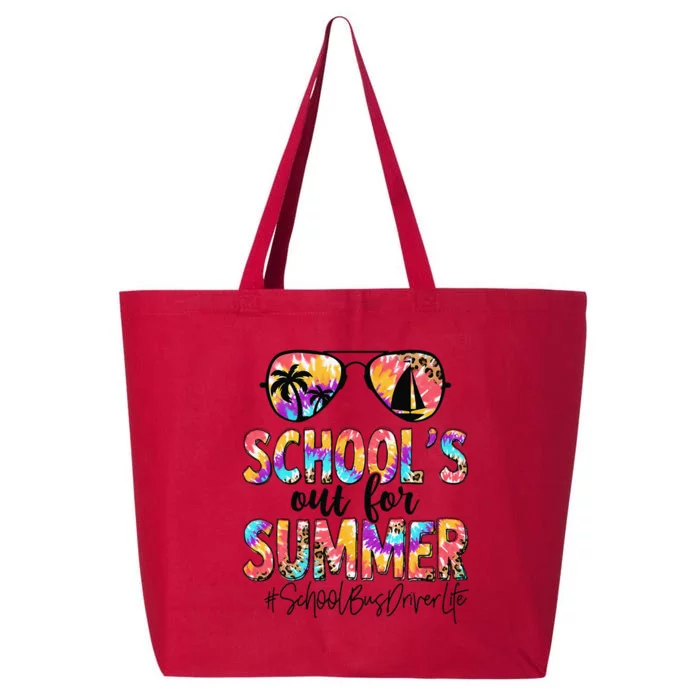 Summer School Bus Driver Day Out For Summer Tie Dye 25L Jumbo Tote