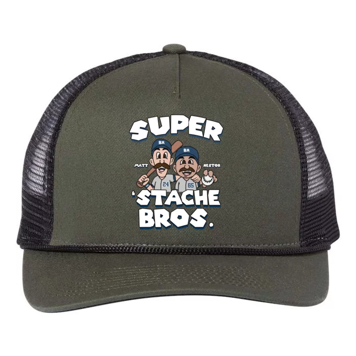 Super Stache Bros Retro Rope Trucker Hat Cap