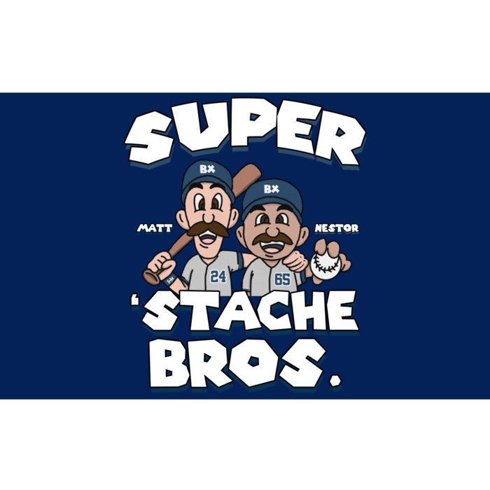 Super Stache Bros Bumper Sticker