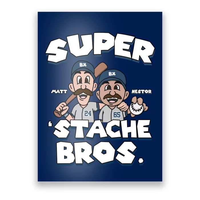 Super Stache Bros Poster