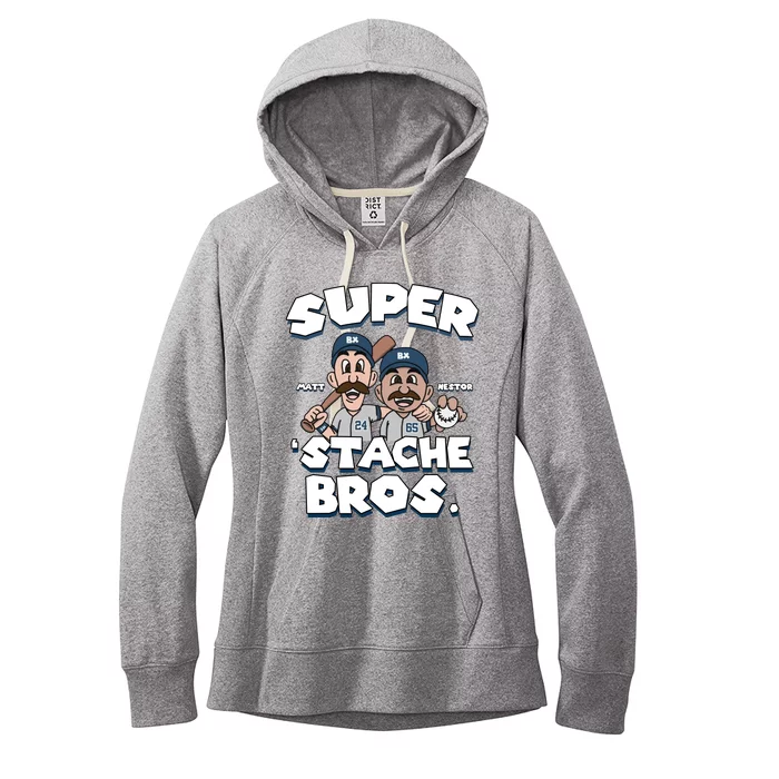 Super Stache Bros Women's Fleece Hoodie