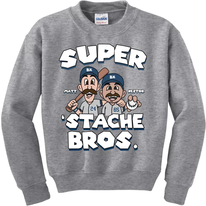 Super Stache Bros Kids Sweatshirt