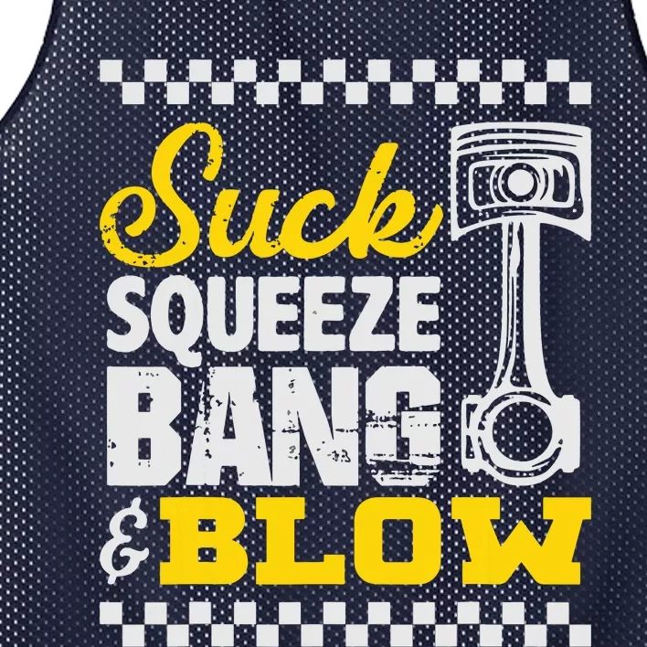 Suck Squeeze Bang Blow Car Lovers Mesh Reversible Basketball Jersey Tank