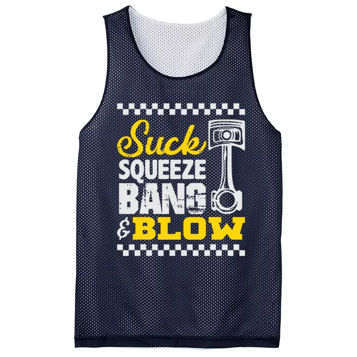 Suck Squeeze Bang Blow Car Lovers Mesh Reversible Basketball Jersey Tank