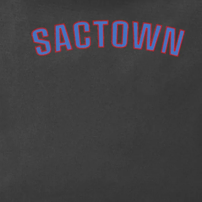 Sactown Sacramento Basketball Zip Tote Bag