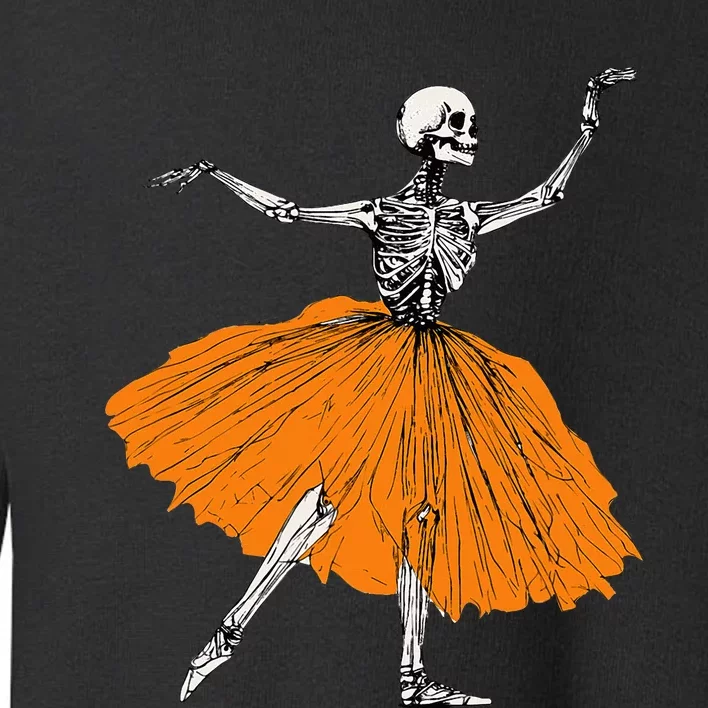 Spooky Skeleton Ballet Dance Costume for Halloween Toddler Sweatshirt