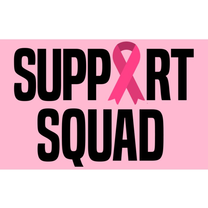 Support Squad Breast Cancer Awareness Ribbon Bumper Sticker