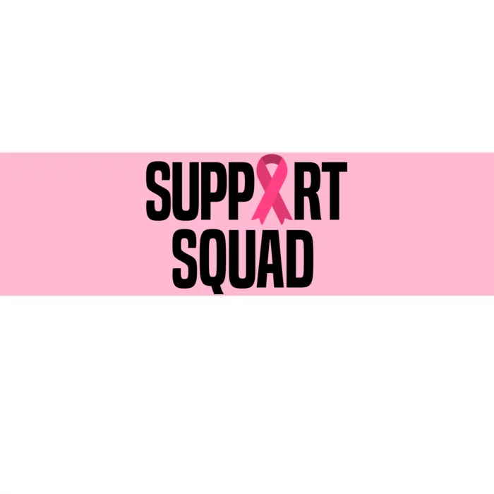 Support Squad Breast Cancer Awareness Ribbon Bumper Sticker