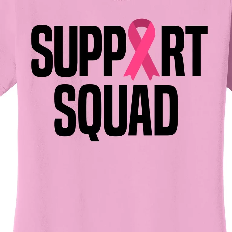 Support Squad Breast Cancer Awareness Ribbon Women's T-Shirt