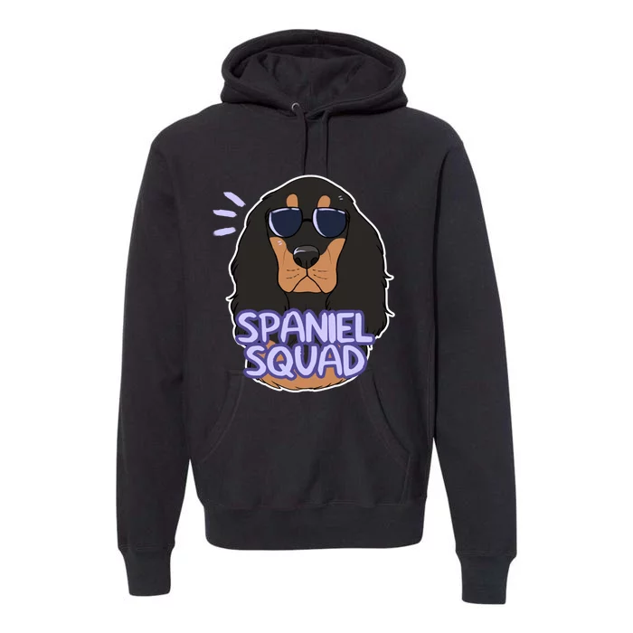 Spaniel Squad (Black And Tan) Premium Hoodie