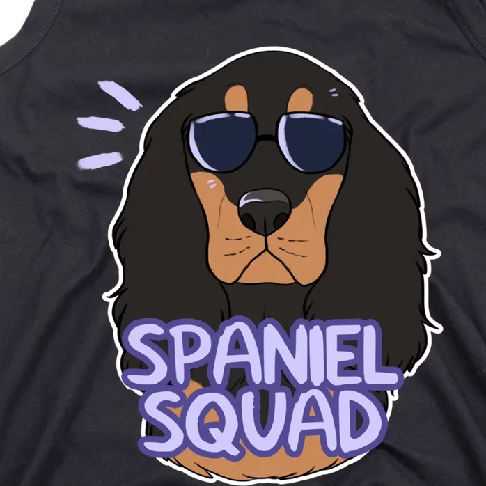 Spaniel Squad (Black And Tan) Tank Top