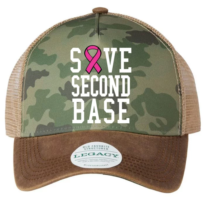 Save Second Base Breast Cancer T For Legacy Tie Dye Trucker Hat