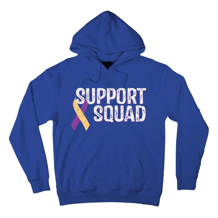 Support Squad Bladder Cancer Awareness Funny Gift Hoodie