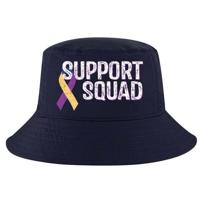 Support Squad Bladder Cancer Awareness Funny Gift Cool Comfort Performance Bucket Hat