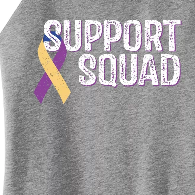 Support Squad Bladder Cancer Awareness Funny Gift Women’s Perfect Tri Rocker Tank